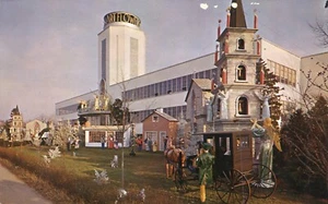 California Artificial Flower Co Christmas Display 1959 Providence RI Postcard - Picture 1 of 2