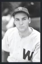 BILL G KENNEDY Real Photo Postcard RPPC 1942 Washington Senators George Burke 