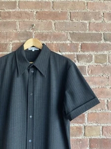 Dolce & Gabbana Mens Shirt Size 54 XL Gray Pinstripe - Picture 1 of 9