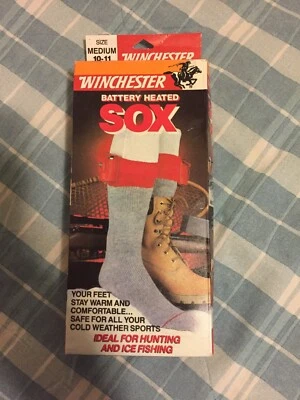 "WINCHESTER SOX" BATTERY "HEATED" W/ORIGINAL BOX NWT New! Medium VTG - Image 1 of 3