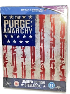 NEW Sealed BLU-RAY Steelbook - THE PURGE: ANARCHY - Picture 1 of 3