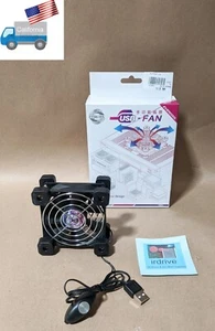 Evercool 80mm USB Powered 2-Speed 5V Wireless Router, NUC, & AMP Cooling Fan - Picture 1 of 12