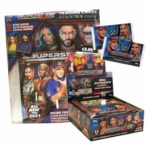 WWE Superstars 2021 Trading Cards Display Starter Booster Choose