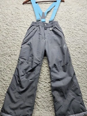 Gerry Youth Girls Performance Snow Pant Removable Suspenders Gray/Teal Small 7/8 - Image 1 of 4