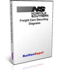 Norfolk Southern Freight Car Stenciling Diagrams - PDF on CD - RailfanDepot - Imagen 1 de 3