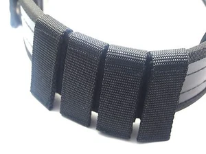 POLIZEI SICHERHEITSWÄCHTER SCHWARZ NYLON DIENSTGÜRTEL HALTER HAKEN & SCHLEIFE PASST GÜRTEL 2 ZOLL - Bild 1 von 6