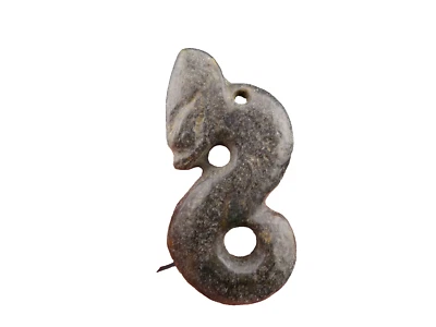 Китай, старый нефрит, культура Хуншань, коллекционные предметы, редкий дракон, подвеска M(760) - Изображение 1 из 4