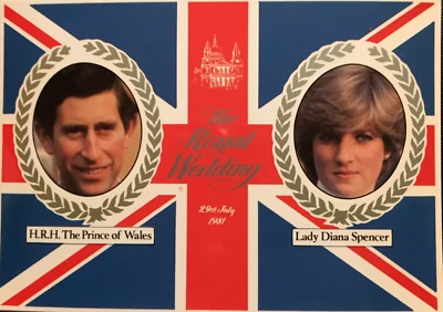 The Royal Wedding Prince Charles & Lady Diana Lot of 8 Souvenir Post Cards  NOS - Image 1 of 4