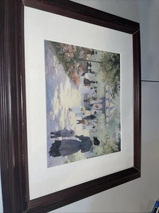 A Parisian Carousel by Christa Kieffer Paris Street Scene Fine Art Print Framed - Picture 1 of 13