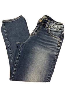 Silver Avery Crop Jeans Size 4/27 Inseam 25 - Picture 1 of 5