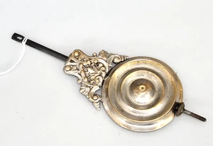 Antique Ingraham  Wall Clock Brass Pendulum  3.4oz USA - Picture 1 of 4