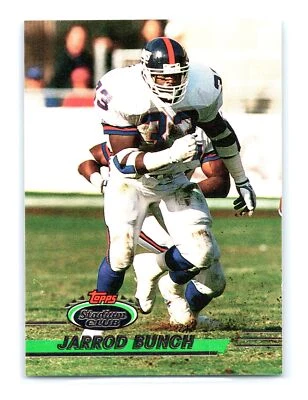 1993 Stadium Club Football #182 Jarrod Bunch    New York Giants - Image 1 of 2