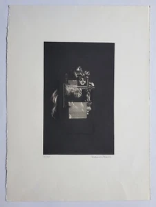 Stampa grafica acquaforte acquatinta figurativa Eberhard Schlotter firmata 1967 - Foto 1 di 11