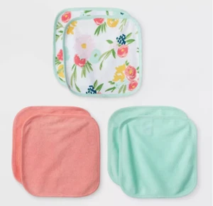 Cloud Island 6 Pack Lightweight Washcloths New - Picture 1 of 1