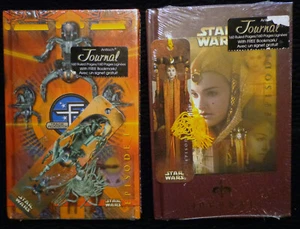 2 ANTIOCH STAR WARS EP 1 JOURNALS AMIDALA TRADE FEDERATION W/BOOKMARKS NEW 1999 - Picture 1 of 3