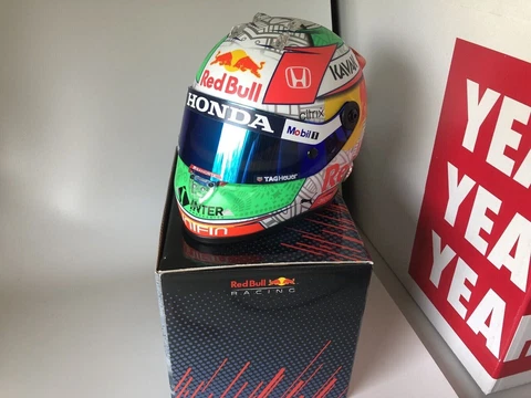 Sergio Perez 1/2 scale Helmet Mexico GP Red Bull Racing 2021 1:2 Helm Formula 1 Cover