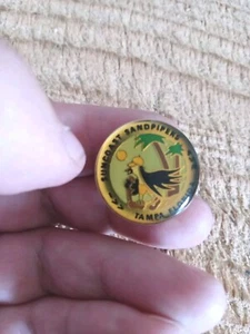 TAMPA FLORIDA ANSTECKNADEL SAMMLERSTÜCK. SONNENKÜSTE SANDPFEIFER*12 - Bild 1 von 2