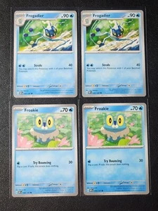 2x Frogadier 057/197 & 2x Froakie 056/197 Pokemon card SV Obsidian Flames NM - Picture 1 of 1