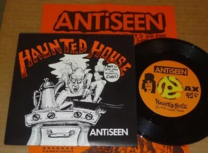 ANTISEEN Haunted House 7 vinyl WITH INSERT Walking Dead PUNK gg allin limecell - Picture 1 of 3