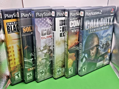 ¡¡Lote de juegos militares Super Combat para Sony Playstation 2!! ¡Call of Duty y más!! Foto 1 de 4