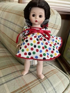 Madame Alexander WENDY 8" Doll in tagged polka dot dress & panties - Picture 1 of 4