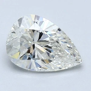 Zertifikat GIA 1,97 CT Birnenschliff natürlicher abgebauter Diamant lose H Farbe SI1 Reinheit - Bild 1 von 2