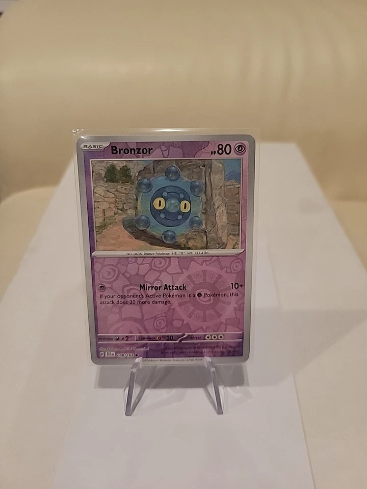 Bronzor 068/162 Sv05: Temporal Forces Reverse Holo Pokemon Tcg - Image 1 of 2