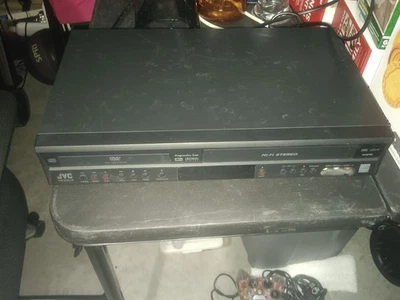 JVC HR-XVC18 VCR/DVD Combo 4 Cabezales HiFi Estéreo VHS Sin Control Remoto Probado Funciona Foto 1 de 2