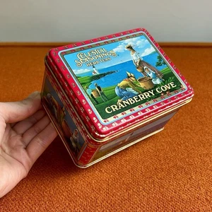 Vintage 1985 Celestial Seasonings Cranberry Cove Tee Dose Behälter 4,5”x4”x3” - Bild 1 von 12