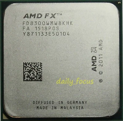 AMD FX-Series FX-8300 3.3GHz FD8300WMW8KHK 	Socket AM3+ CPU Processor 8 MB - Image 1 of 4