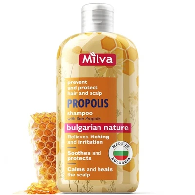 Milva Itchy Scalp Shampoo mit Propolis - 200ml Honigbiene beruhigendes Shampoo für - Bild 1 von 4