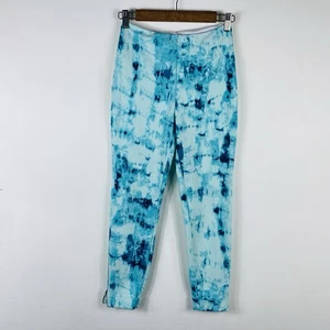 Leggings Cortos Lysse Talla Pequeña Tie Dye Azul Suave Informal - Imagen 1 de 4