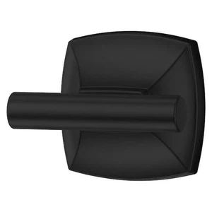 Pfister BRH-BLL0B Bellance Wall Mounted Bathroom Double Robe Hook in Matte Black - Picture 1 of 5