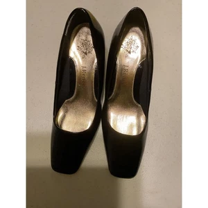 J Renee Mary schwarze Lack-Pumps eckige Zehenpartie Blockabsatz Schuhe 6,5 M - Bild 1 von 8