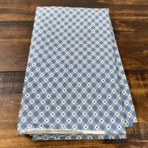 Vintage Country Classics Old Country Store blau kariert Herzen Baumwolle 1 Yard - Bild 1 von 6
