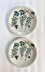 RUSSEL WRIGHT STERLING 2 VERY RARE "GRAPE VINE" 10.25" DINNER PLATES - Picture 1 of 2