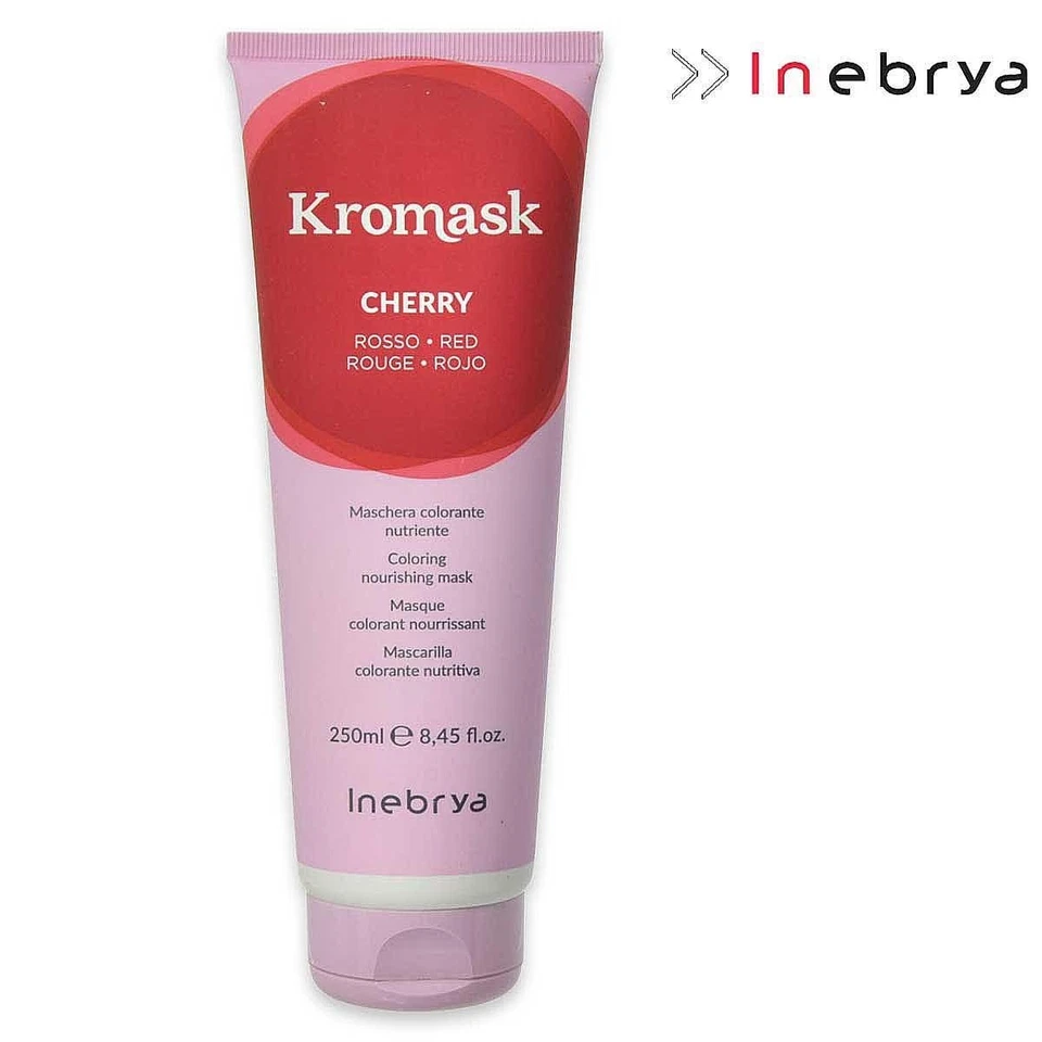Maschera Kromask Colorante Nutriente Rosso Cherry 250ml Professionale Inebrya - Immagine 1 di 1