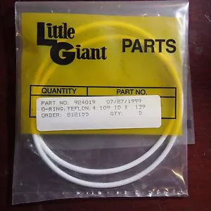 Junta tórica Little Giant teflón 4,109" diámetro interior x 0,139" Th 924019 (paquete de 3) - Imagen 1 de 2