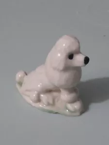 Statuina Barboncino Bianco Wades Capricci Inghilterra Miniatura Cane Wade - Foto 1 di 9