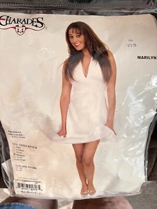 Marilyn Monroe halloween costume women Charades Adult Medium White Halter - Picture 1 of 9