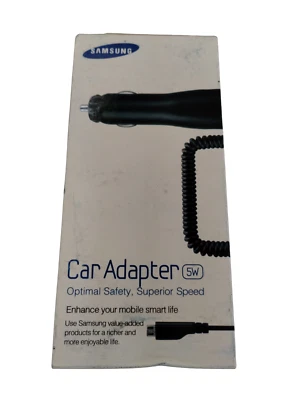Samsung USB MicroB Car Adapter 5W ECA-U16CBFGSTA - Image 1 of 2