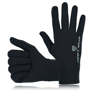 Running Gloves Ladies Girls  Women's Liner Inner Touchscreen Thermal Sizes XS-L