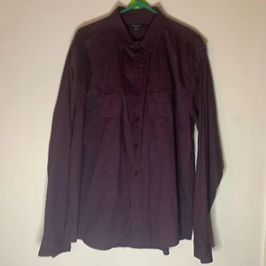 Negro Hombre Marrón Talla Camisa de vestir XXL de algodón/spandex manga larga 3129 - Imagen 1 de 10