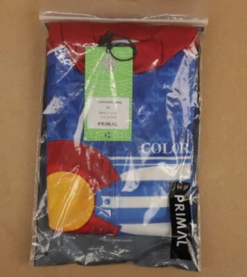 Camiseta de ciclismo Primal Colorado Flag tamanhos médio, GG, GG e 3XL - Imagem 1 de 3