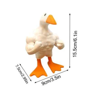 1pc Duck Statue Ornament Funny Muscle Duck Statue jry-0811 - Picture 1 of 6