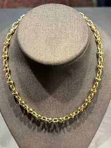 Massive Pomellato Doppelanker-Kette in 18 Karat Gelb-und Weißgold mit Brillanten - Bild 1 von 11
