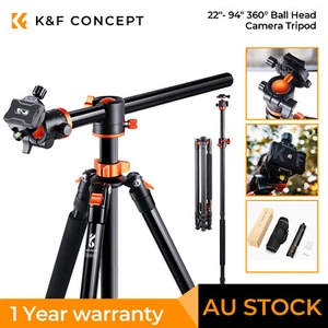 K&F Concept SA254T1 Camera Tripod 93-Inch Detachable Monopod For DSLR Cameras AU - Picture 1 of 11