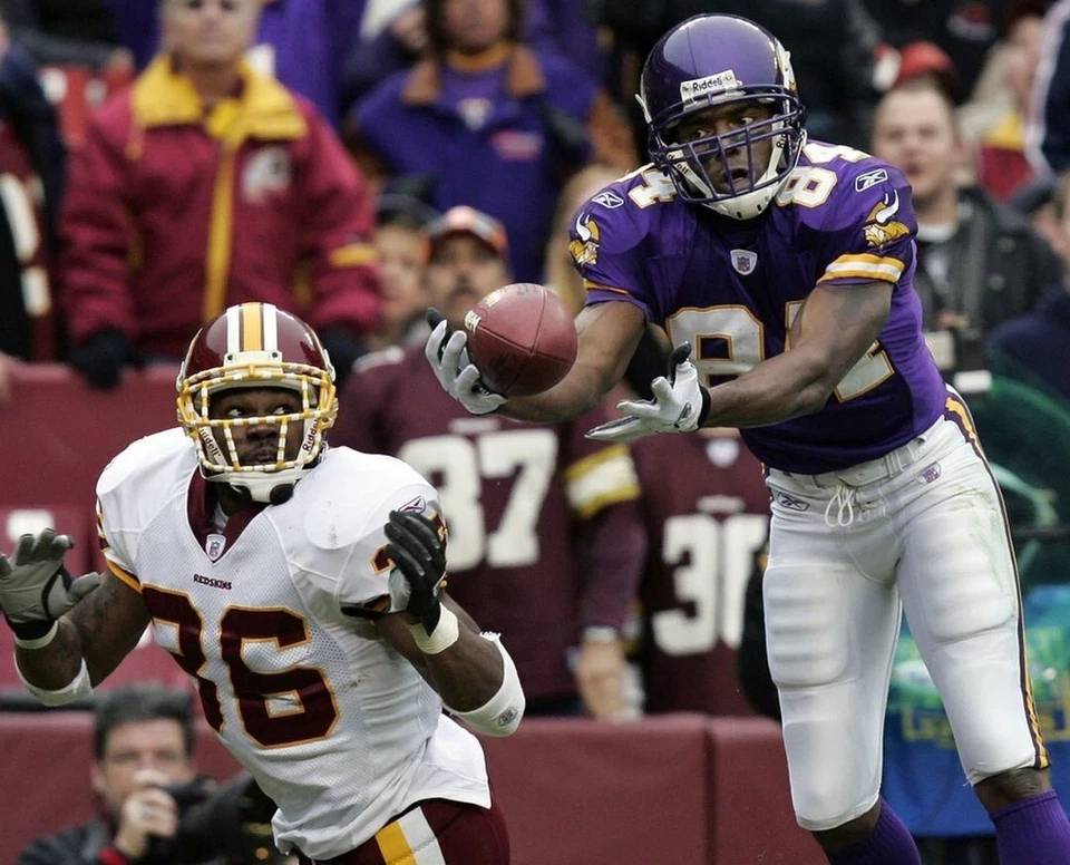 Foto brillante 8x10 de los Minnesota Vikings Randy Moss impresión de fútbol americano de la NFL #5 Foto 1 de 1