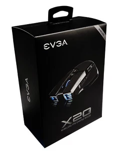 EVGA X20 WIRELESS FPS 10 BUTTON 16000 DPI GAMING MOUSE 903-T1-20GR-KR - GRAY - Picture 1 of 10