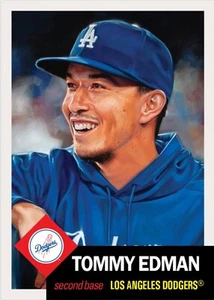 TOPPS BASEBALL MLB LIVING SET CARD LOS ANGELES DODGERS TOMMY EDMAN #844 - Picture 1 of 1